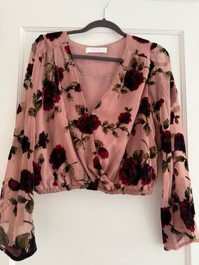 ASTR floral blouse